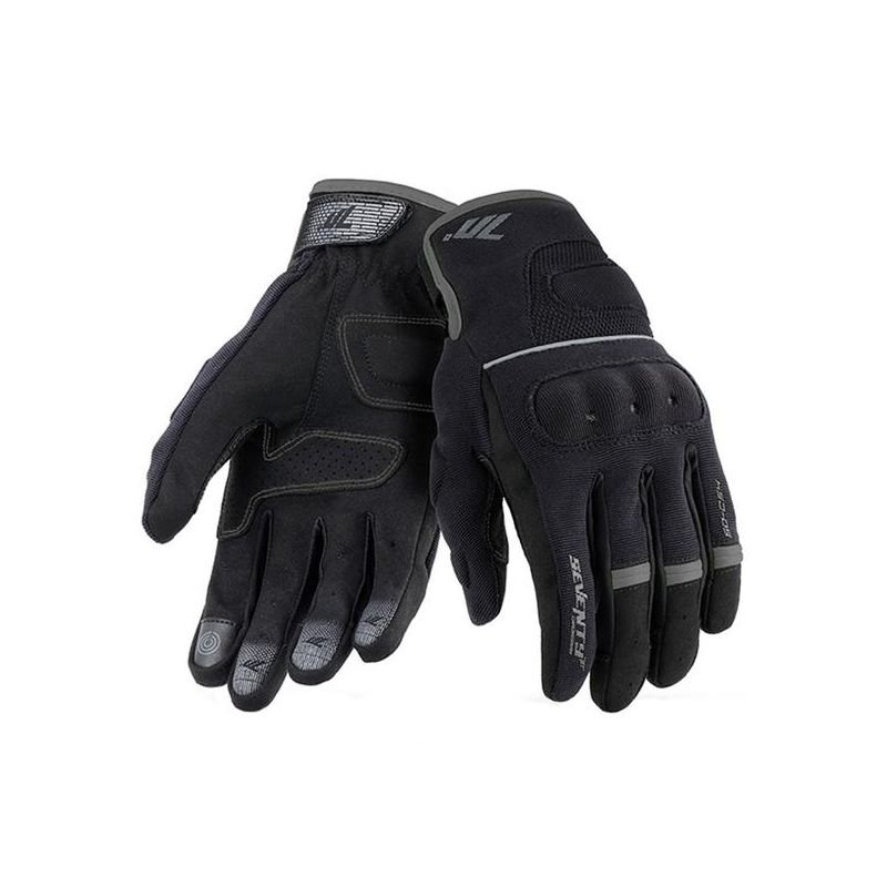 Luva de Motociclista Seventy Degrees SD C54 Urban Summer Preta - Tamanho XXL