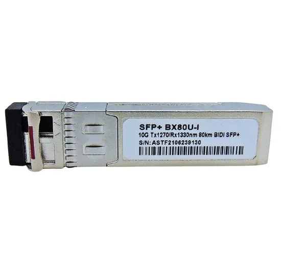 Cabo F. M SFP+ 10G 80KM LC Bidi TX1270-RX1330NM BX80U-I com Cisco