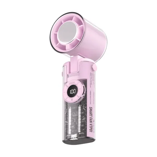 Mini Ventilador Portátil Smartfy VTP01V - Retrátil - Modo Refrescante - Recarregável - Roxo