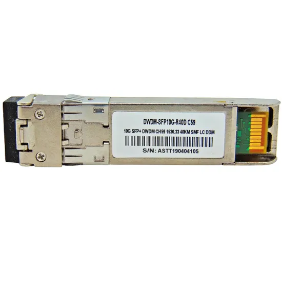 Módulo F. M SFP+ 10G 40KM DWDM-SFP10G 1530.33 C59 com Cisco Mux-Demux