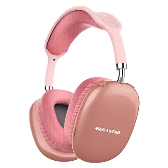 Fone de Ouvido Bluetooth Megastar HPV04BTP Rosa