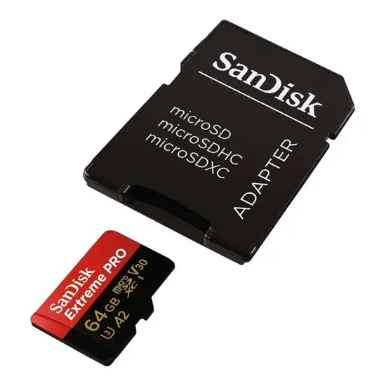 Cartão MicroSD 64GB Sandisk Extreme Pro U3 200MB/S SDSQXCU-064G-GN 6MA 200MB/s