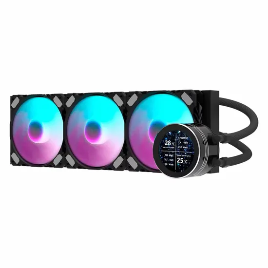 Cooler de Água para Processador Darkflash Nebula DN360S RGB - Preto