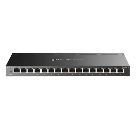 Hub Switch TP-Link TL-SG116E de 16 Portas Gigabit 1000MBPS - Cinza