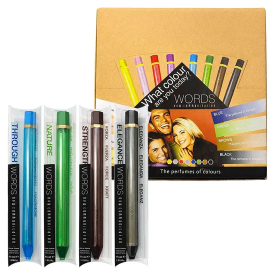 Kit Perfume Palavras The Perfumes Of Colours Dark - Água de Colônia - 12 Peças - 30ML