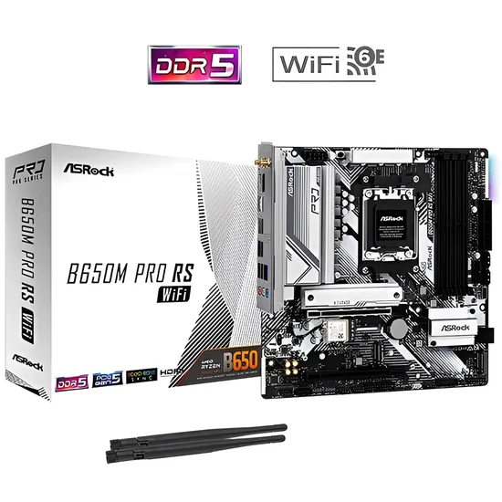 Placa Mãe Asrock B650M Pro RS Wifi AM5 DDR5
