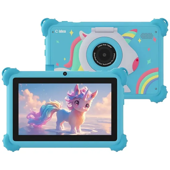 Tablet Infantil C Idea CM88 Kids Wi-Fi 7" 8/256GB Azul + Capa/Brindes