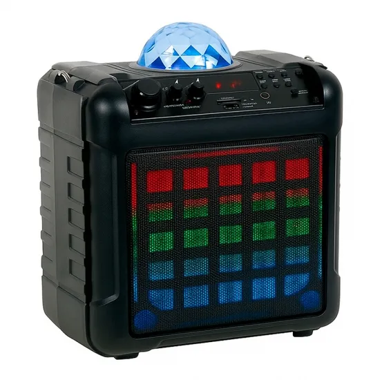 Caixa de Som Gemini MPA-K650 Recarregável com Microfone Bluetooth Preto