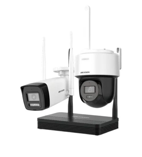 Kit Hikvision NVS Wifi IP com 2 Câmeras Bull/Dome + 4MP + NVR NKS424W03H