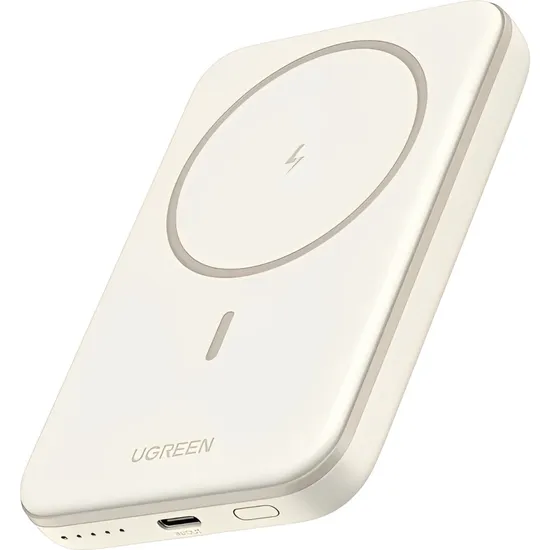 Carregador Sem Fio Ugreen PB560 Magnético 5000 Mah 15 W - Bege