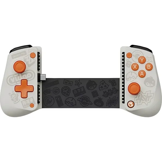 Controle Gamesir X5 Lite Zenless USB-C - Branco/Laranja