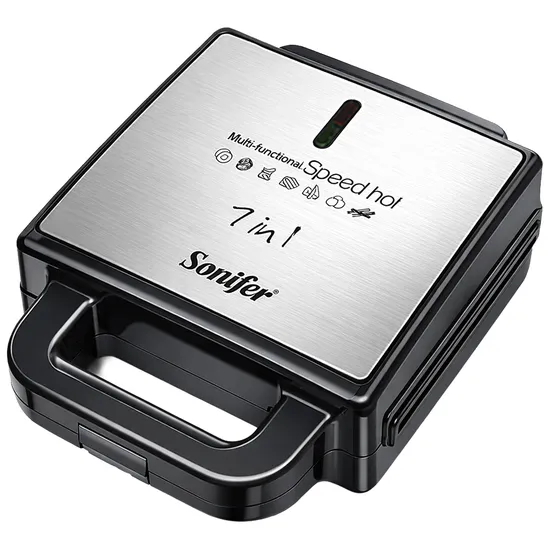 Sanduicheira Sonifer SF-6144S - 7 em 1 - 1400W - 220V 50/60Hz - Preto