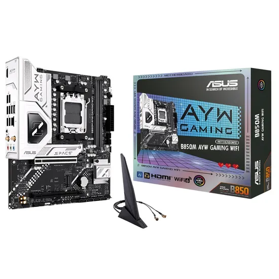 Placa-Mãe Asus B850M Ayw Gaming Wifi AM5 DDR5