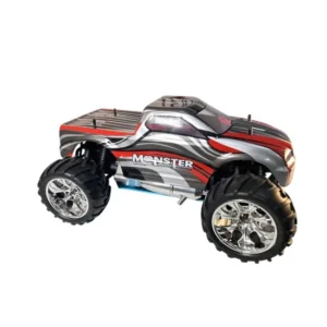 Carro Himoto 1/10 Eldorada Truck 0,18 Nitro 4WS Prata/Vermelho HI6101