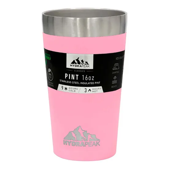 Copo Térmico Hydrapeak Rosa 473ml