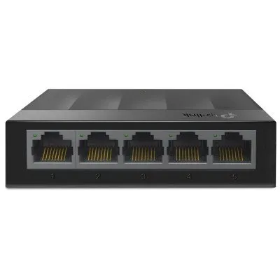 Hub 5 Portas TP-Link TL-LS1005G 10/100/1000 Plástico Prata