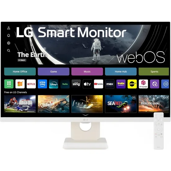 Monitor Inteligente LG 27SR50F-W IPS 27" FHD 60 Hz / 5 ms - Branco