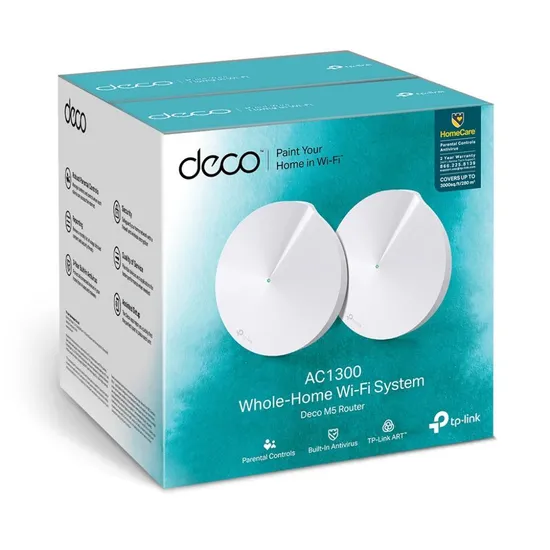 Kit TP-Link Deco M5 AC1300 Dual Pack2 para Casa Inteira
