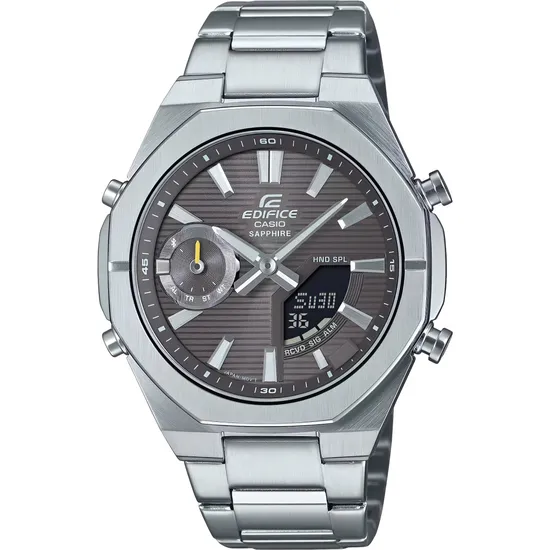 Relógio Casio Edifice ECB-S10D-8ADF Analógico/Digital Feminino - Prata/Cinza Escuro