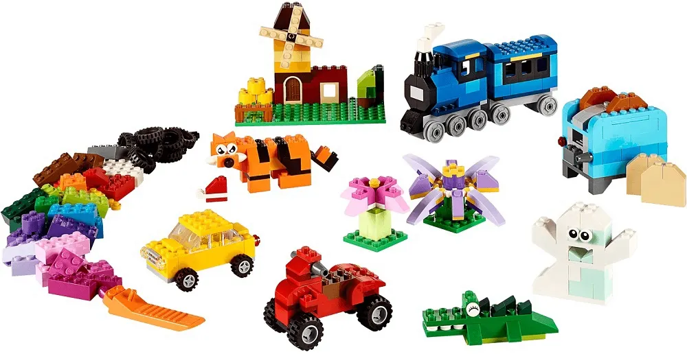 Jogo de Blocos de Construção Criativos Lego Classic Médio Caixa 10696 484 Peças