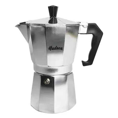 Cafeteira Hudson de Alumínio Polido Tipo Italiana 9 Xícaras