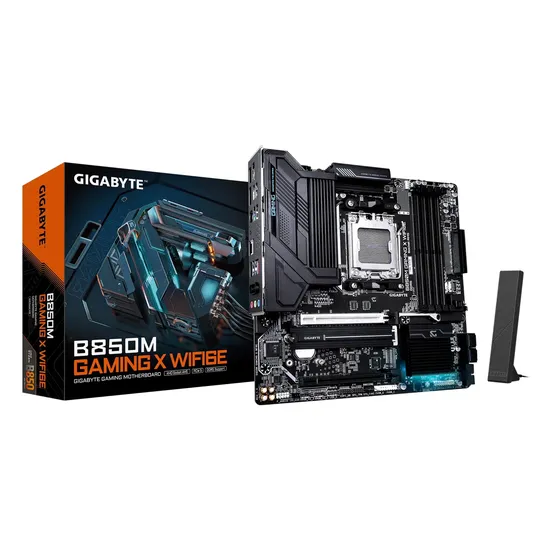 Placa Mãe Gigabyte B850M Gaming X Wifi 6E DDR5 Socket AM5 Chipset AMD B850 Micro ATX