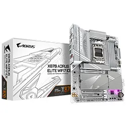 Placa Mãe Gigabyte X870 Aorus Elite WI-FI7 Ice Socket AM5 / DDR5