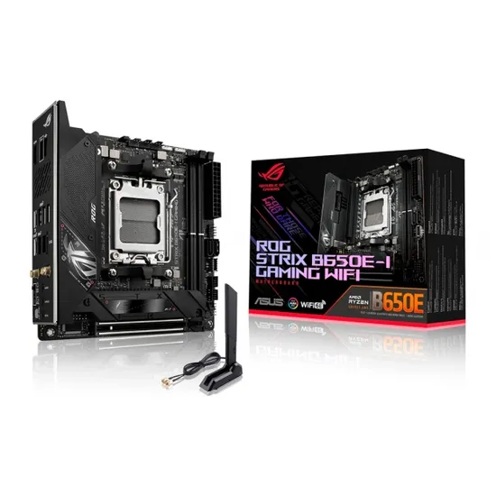 Placa-mãe AM5 Asus B650E-I Gaming Rog Strix Wifi/DDR5