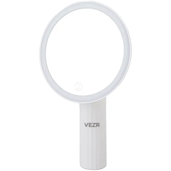 Espelho Portátil LED para Maquiagem Vezr Espelho de Maquiagem LED SK-001 - USB-C - Branco