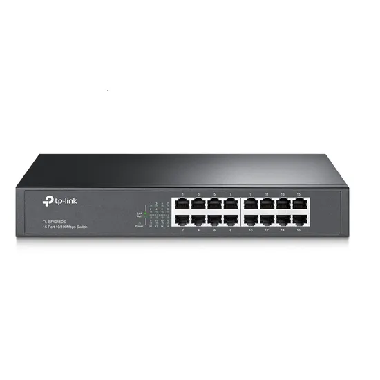 Hub Switch TP-Link de 16 Portas TL-SF1016DS 10/100MBPS Montável em Rack
