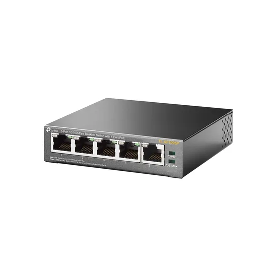 Switch Hub TP-Link 5 Portas TL-SF1005P 10/100 4 Portas PoE