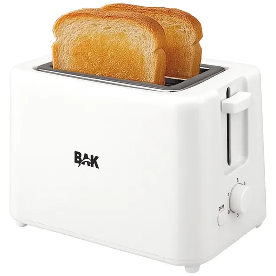 Torradeira Elétrica BAK BK-TOST220 - 600W - 2 Fatias - 110V - Branco