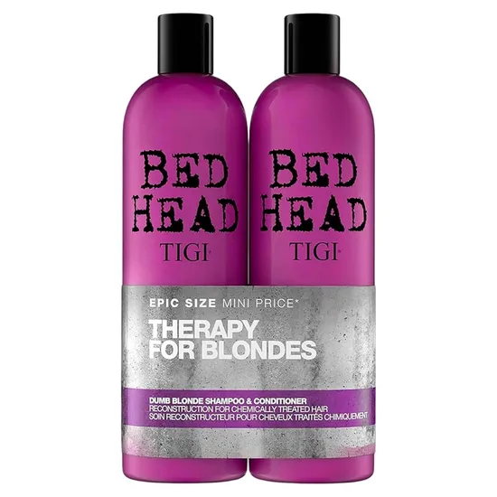 Kit Tigi Bed Head Terapia Para Loiras - Shampoo 750ML + Condicionador 750ML