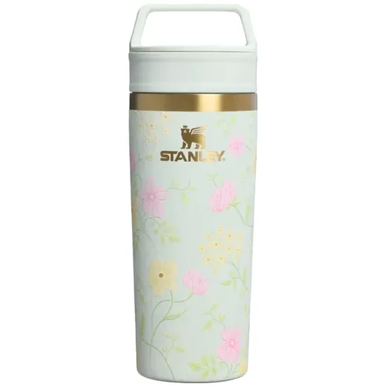 Garrafa Térmica de Viagem Café Para Viagem Stanley Café-To-Go Travel Mug 10-12081-0247 - 473 ml - Flores de Primavera