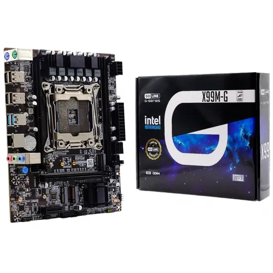 Placa-mãe MB 2011-V3/V4 Goline X99M-G DDR4/USB 3.0/ Cpu DDR4
