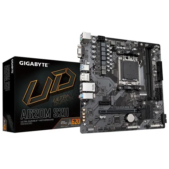 Placa-mãe Gigabyte A620M S2H AM5 DDR5 HDMI DP M.2