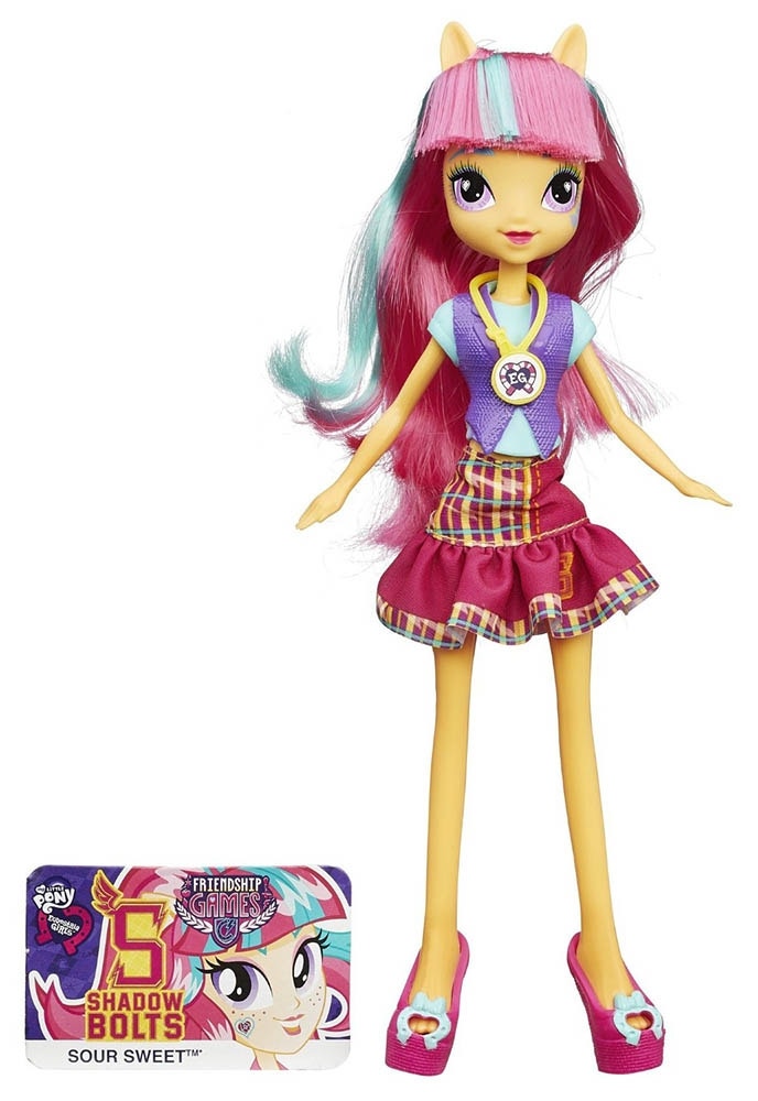 Boneco Hasbro My Little Pony Esquestria Girls Amizade Jogos Sour Sweet B2021