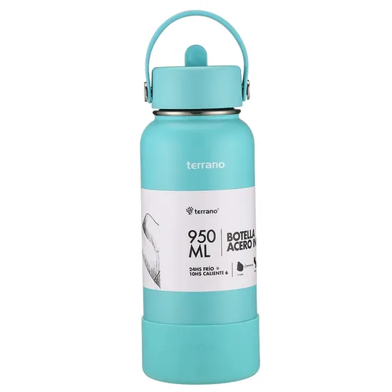 Garrafa Térmica Terrano - 950ML - com Bico - Turquesa