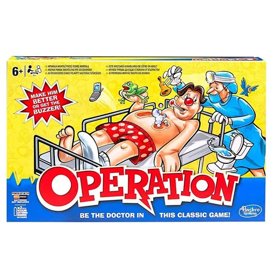 Jogo de Mesa Operação Clássico - Jogo de Habilidade e Estratégia