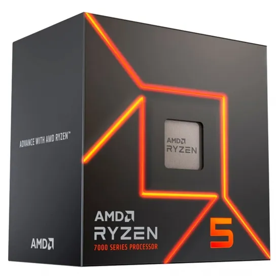 Processador AMD AM5 Ryzen R5 7600 Box 32MB 3.8GHz com Cooler 100-100001015BO X