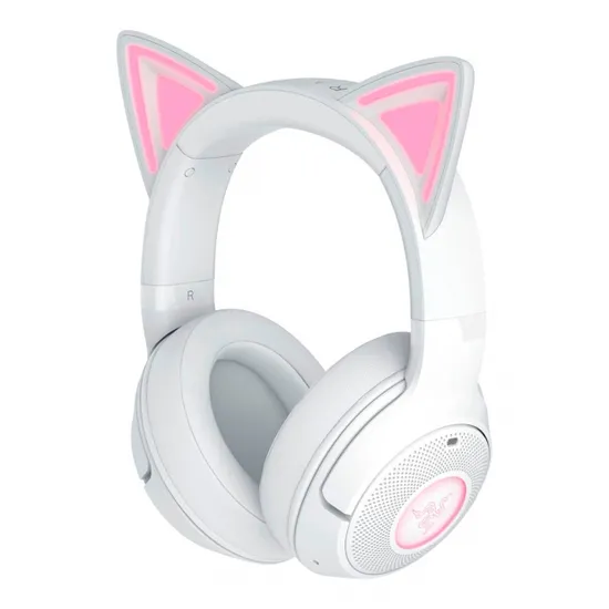 Fone Razer Kraken Kitty V2 Wireless RGB Branco RZ04-04860600-R 3U1