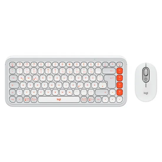 Mouse Logitech Pop Icon Combo BT Branco 920-013055
