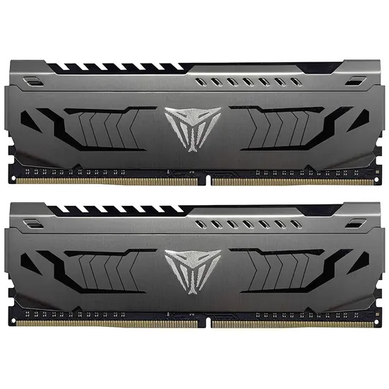 Kit de Memória RAM DDR4 Patriot Viper Steel 3600 MHZ 32 GB (2 X 16 GB) - Cinza Metálico (PVS432G360C8K)
