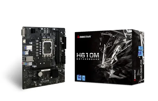 Placa-mãe Biostar H610M HD D5 (1700) DDR5 HDMI DVI USB 3.2