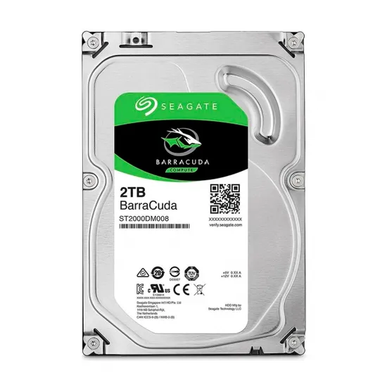 Disco Rígido Seagate 2TB Barracuda SATA 3 7200RPM 3.5" ST2000DM008 (Gar. BR)