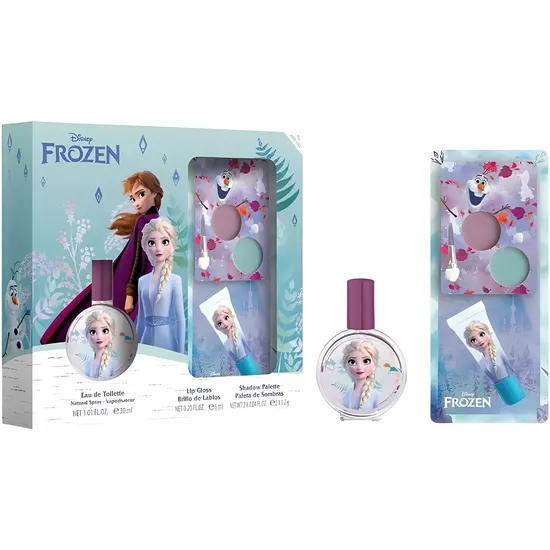 Kit Perfume Infantil Air-Val Disney Frozen Edt - 30ML + Sombra + Brilho Labial