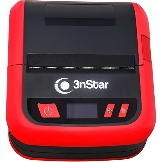 Impressora Térmica POS 3NSTAR PPT305BT Portátil 1D/2D Bluetooth - Preto/Vermelho