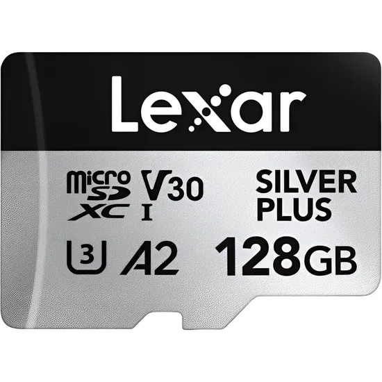 Cartão Micro SD Lexar Silver Plus 05-100MB/s C10 128 GB (LMSSIPL128G-Bnang)