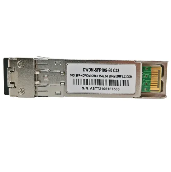 Jogo F. M SFP+ 10G 80KM DWDM-SFP10G 1542.94 C43 com Cisco Mux-Demux