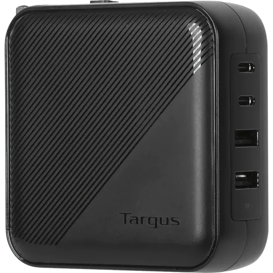 Carregador Targus APA109GL GaN 100 W 2X USB-A + 2X USB-C Preto